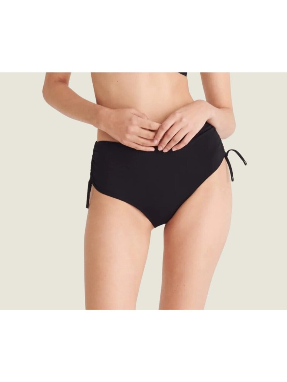 Eres Ever Java High Waisted Bikini Bottom Size 38- Black - NEW WITH TAGS!